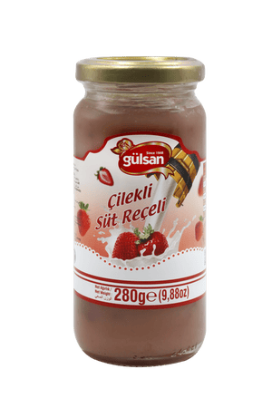 ÇİLEKLİ SÜT REÇELİ 280g - gulsangıdab2c