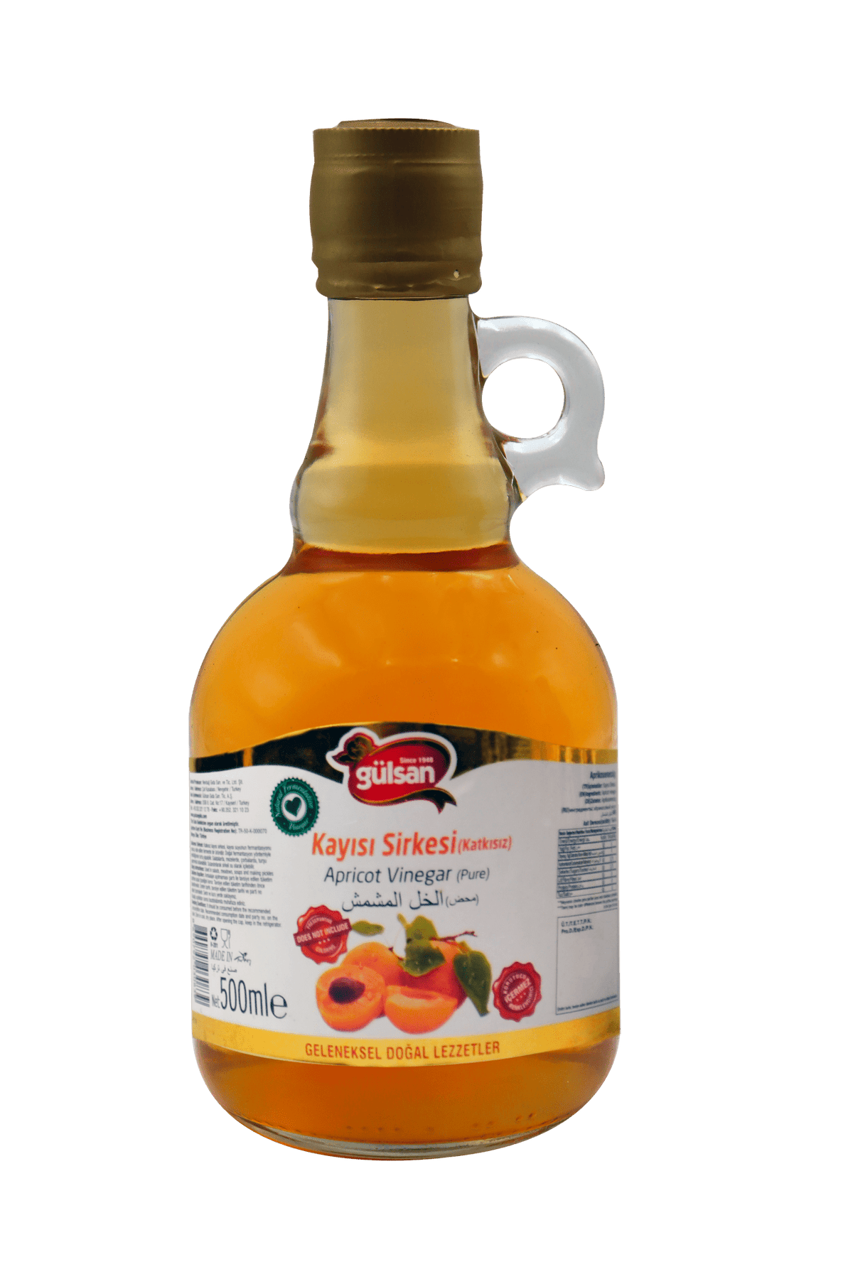 GÜLSAN KAYISI SİRKESİ 500ml - gulsangıdab2c